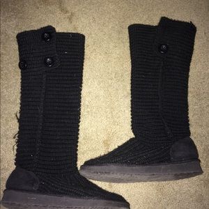 High knit boots